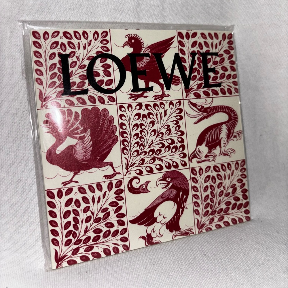 Adorable Loewe notebook with stickers and animal design on front cover